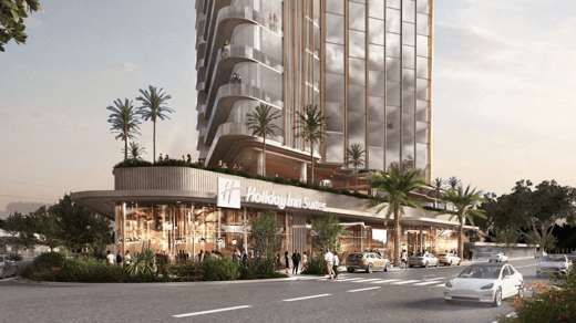 Artist impression of hotel at Bulcock Street