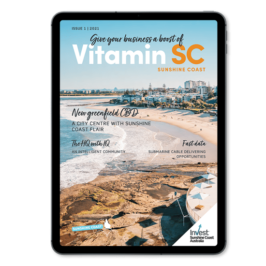 Cover of Vitamin SC - Sunshine Coast magazine in ipad pro - no shadow