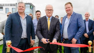 Mayor Mark Jamieson at A1 building opening